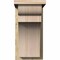 Ekena Millwork Yorktown Rough Sawn Corbel w/Backplate, Douglas Fir, 8"W x 12"D x 16"H COR08X12X16YOR01RDF - alternate 3